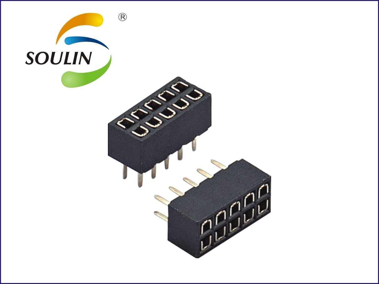H4.3 O Type Female Header Connector 2.0mm Pitch Straight Inserton
